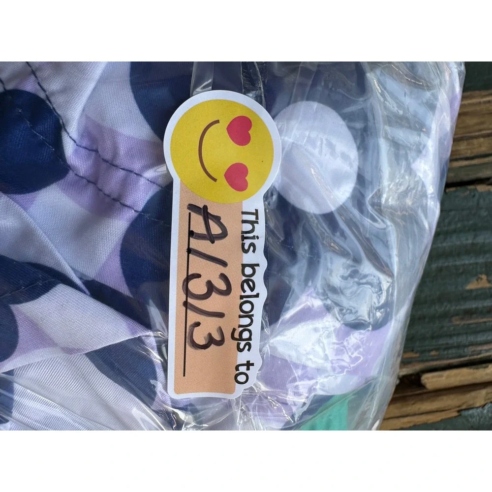 Mens Floral Checkerboard Swim Trunks‎ Purple Blue Board Shorts Drawstring Waist
